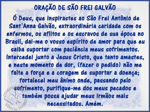 Oração de Frei Galvão