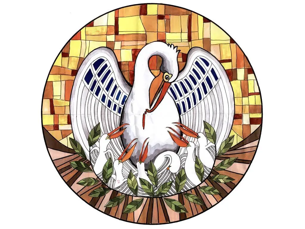 Pelicano- Símbolo da Eucaristia